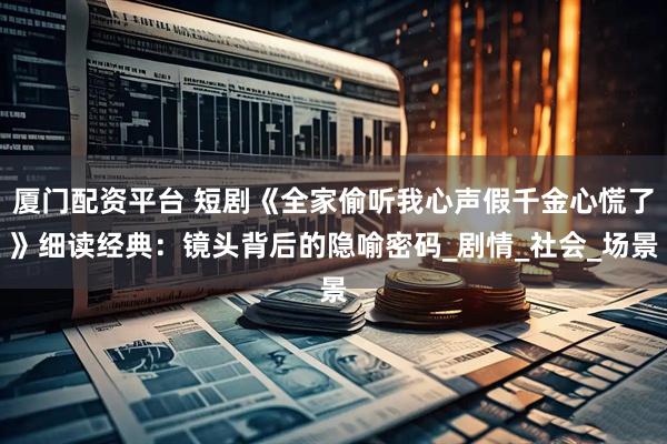 厦门配资平台 短剧《全家偷听我心声假千金心慌了》细读经典：镜头背后的隐喻密码_剧情_社会_场景
